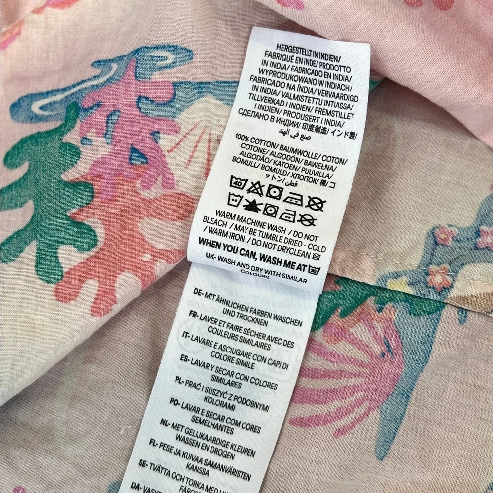 Mini Boden pink mermaid tropical dress 9-10 years under the sea print